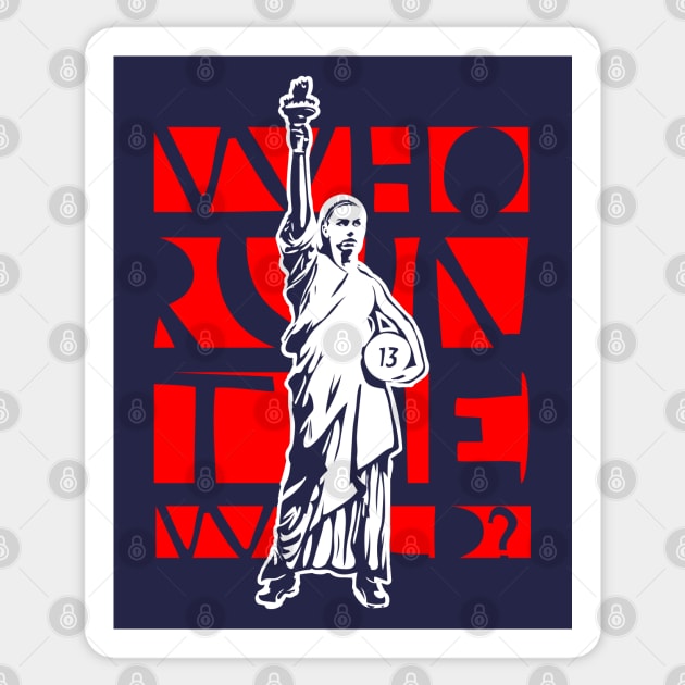 Alex Morgan, Lady Liberty Sticker by StripTees